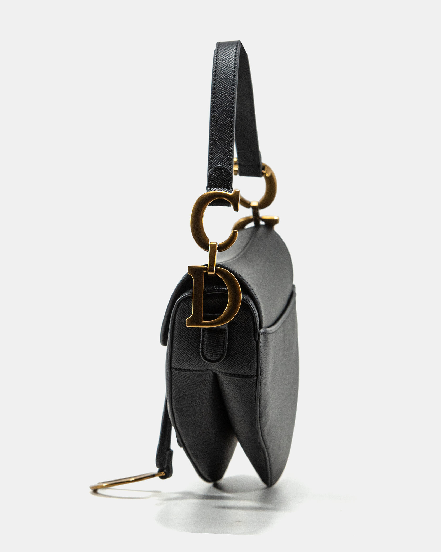 Christian Dior Saddle Bag With Strap Black - 9