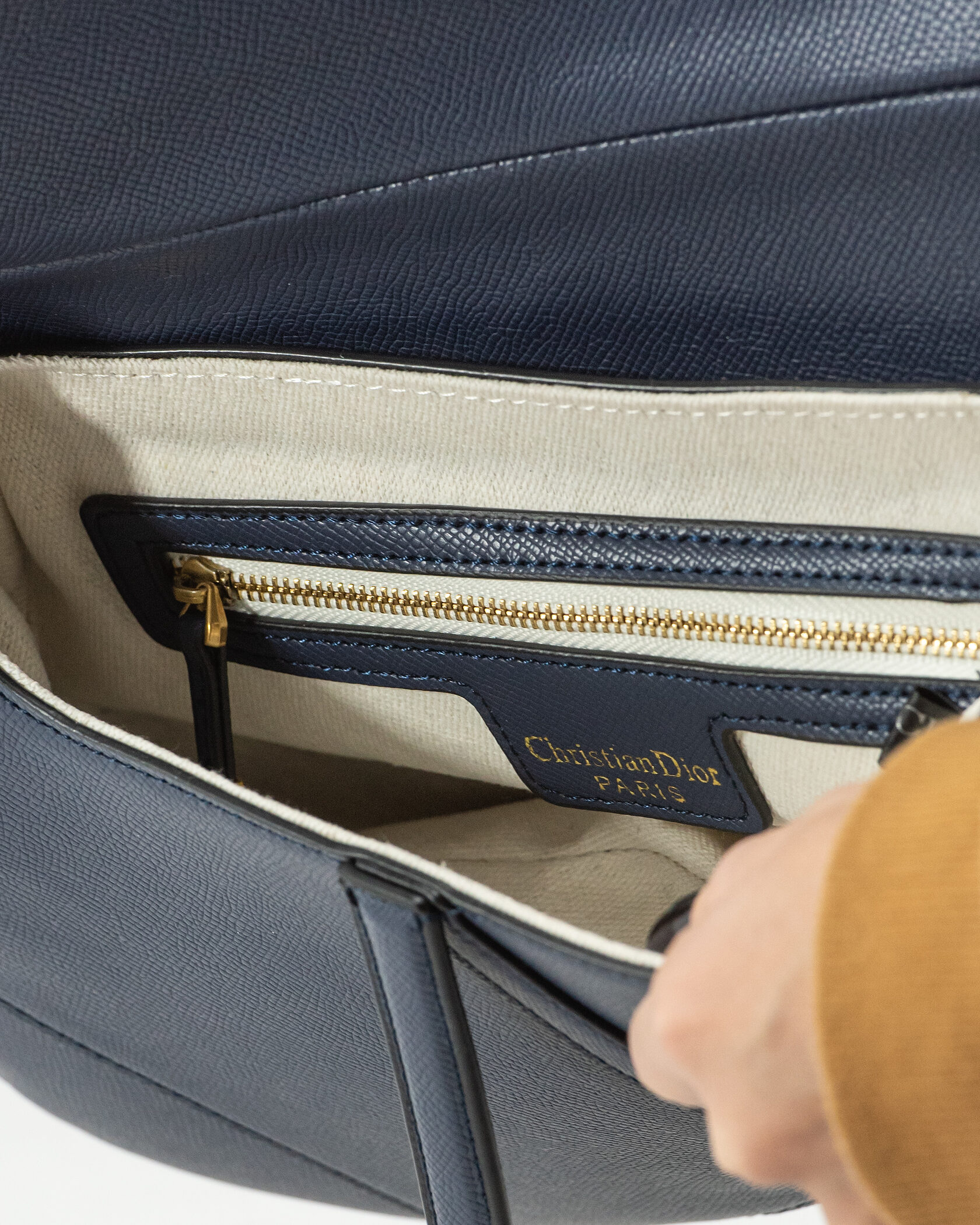 Christian Dior Saddle Bag With Strap Blue - 11