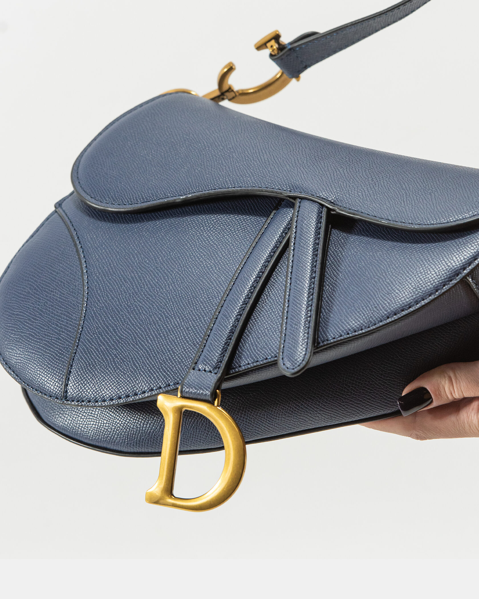 Christian Dior Saddle Bag With Strap Blue - 8