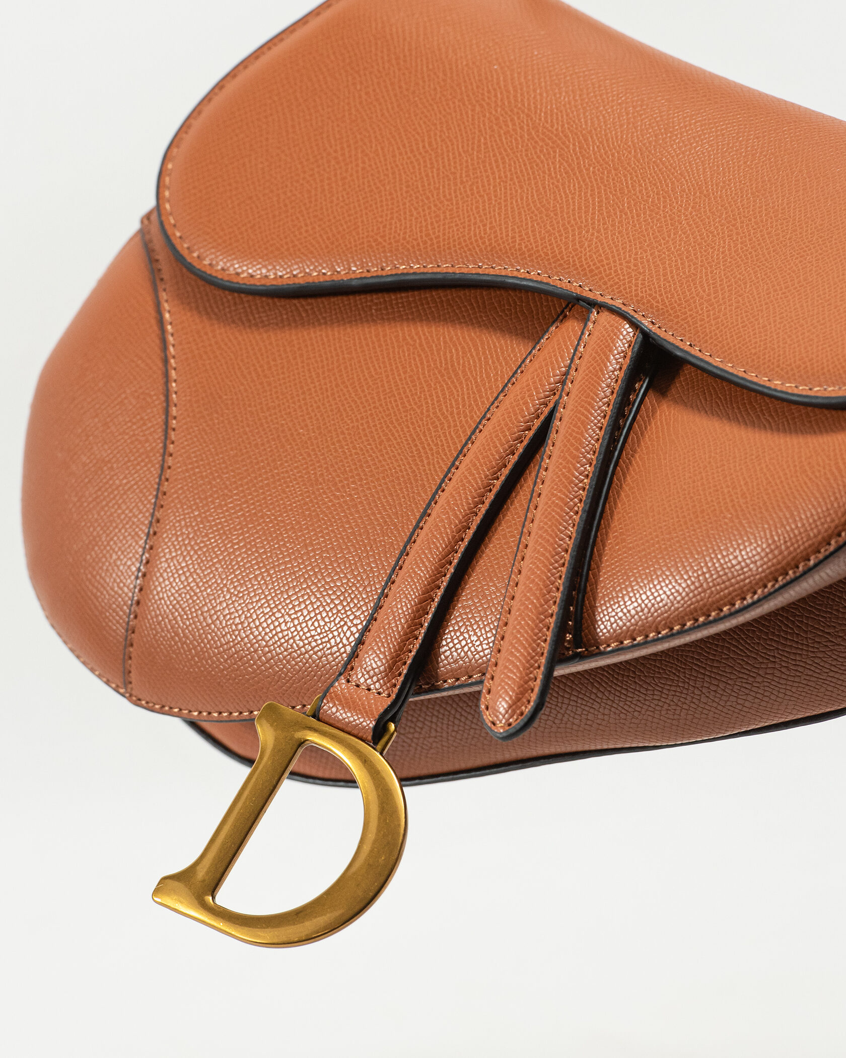 Christian Dior Saddle Bag With Strap Brown - 9