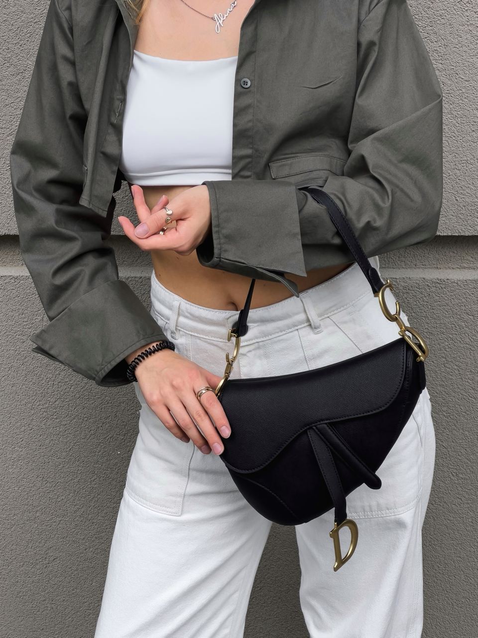 Christian Dior Saddle Calfskin Bag - 17