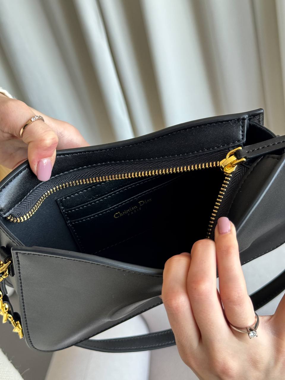 Christian Dior Signature Hobo Mini Bag Black - 4