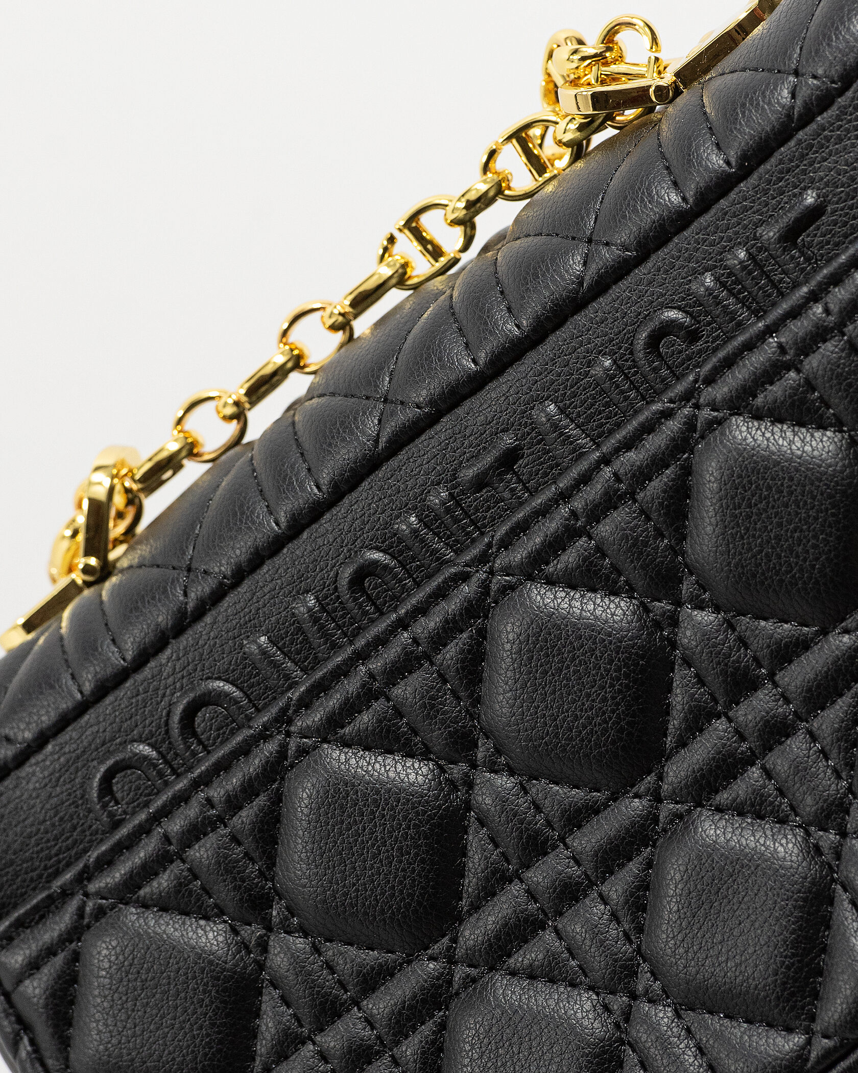 Christian Dior Small Dior Caro Bag Black Supple Cannage Calfski - 10