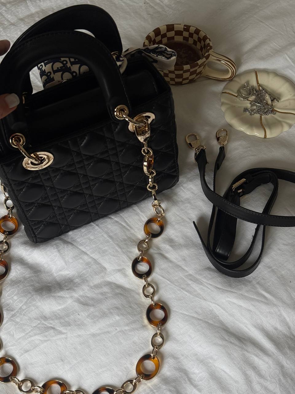 Christian Dior Small Lady Dior Black/Gold - 11