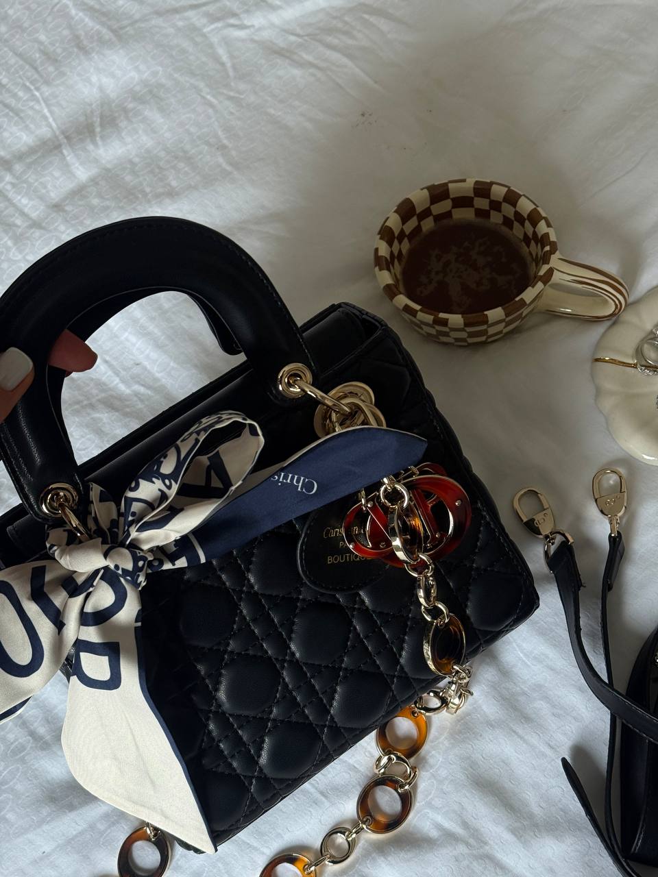 Christian Dior Small Lady Dior Black/Gold - 2