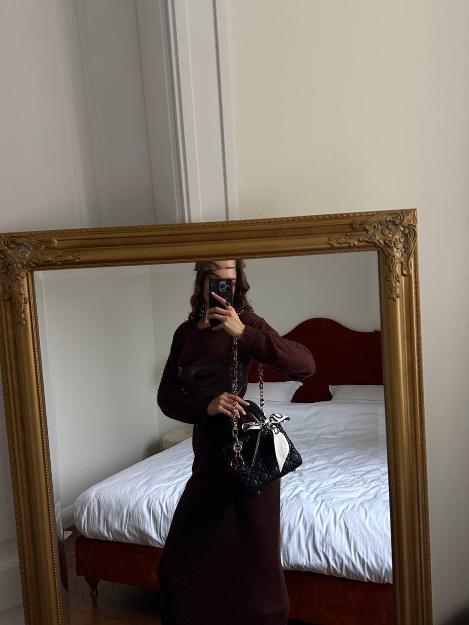 Christian Dior Small Lady Dior Black/Gold - 4