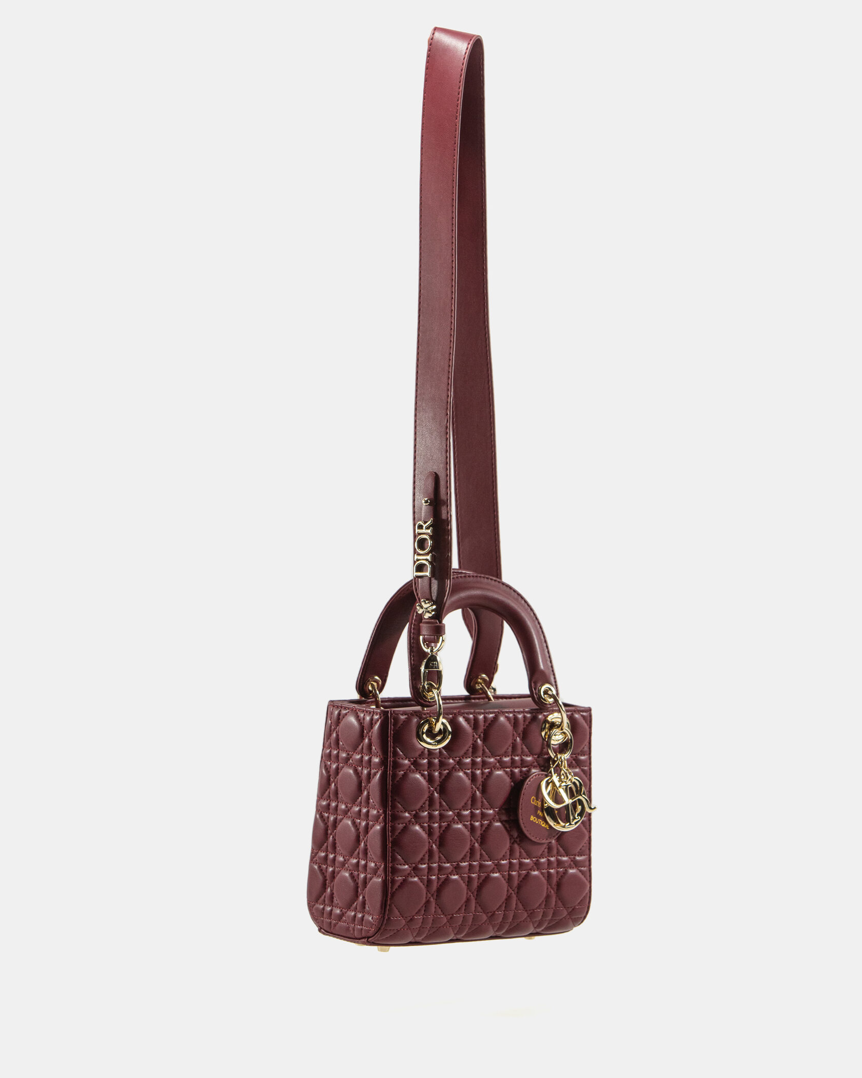 Christian Dior Small Lady Dior My ABCDIOR Bag Burgundy - 6