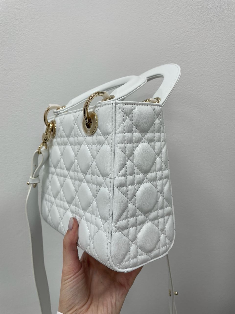 Christian Dior Small Lady Dior My ABCDIOR Bag White - 10