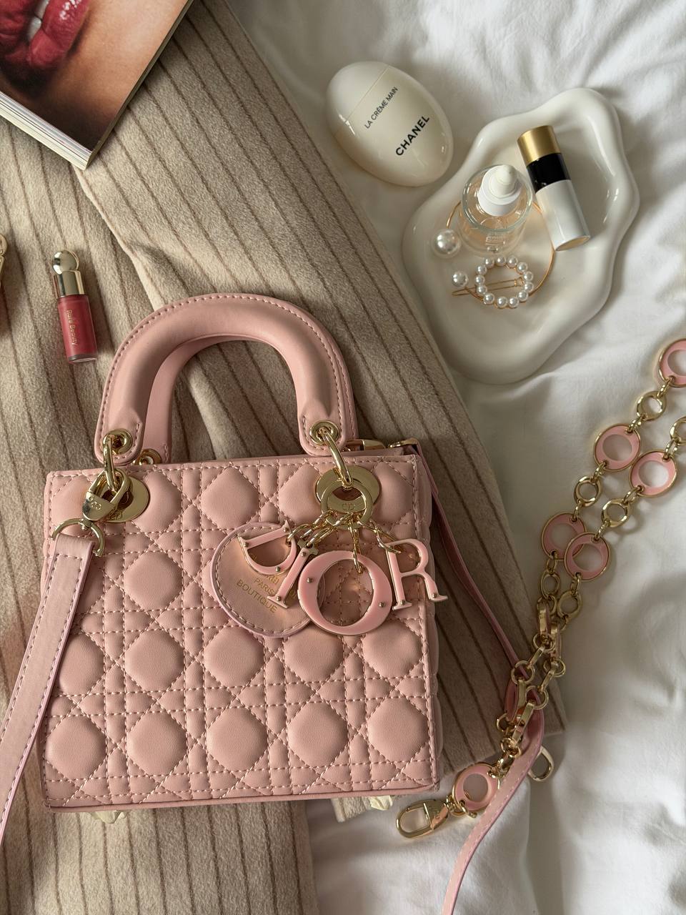 Christian Dior Small Lady Dior Pink - 4