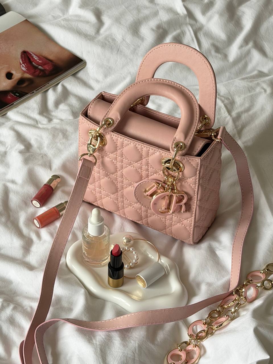 Christian Dior Small Lady Dior Pink - 5