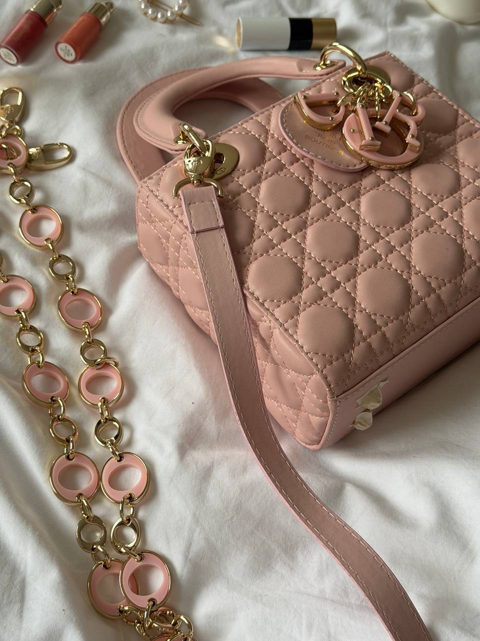 Christian Dior Small Lady Dior Pink - 7