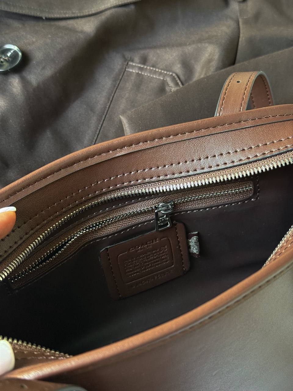 Coach 1941 Swing Zip Bag Brown - 13