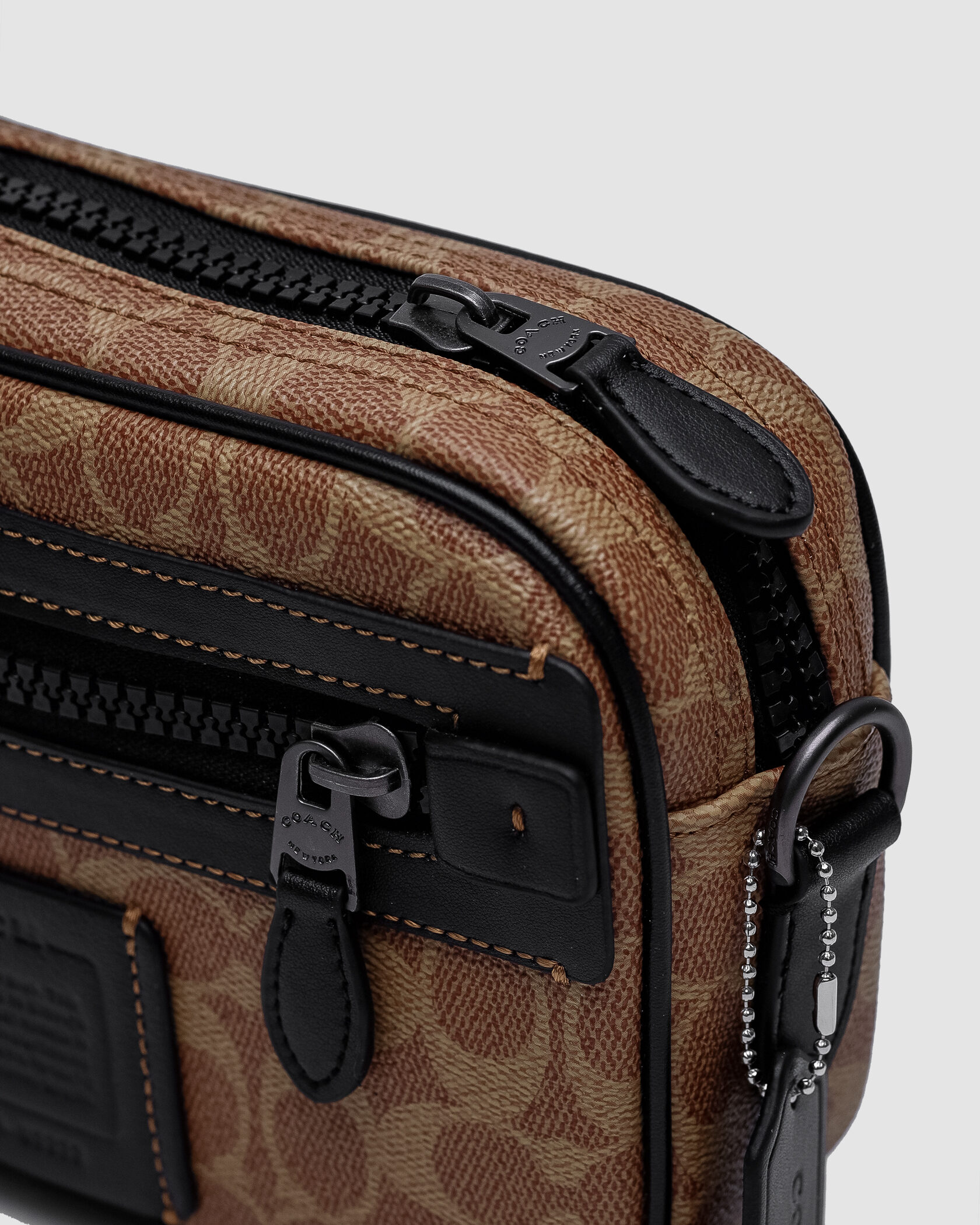 Coach Academy Crossbody Signature Canvas Beige - 6