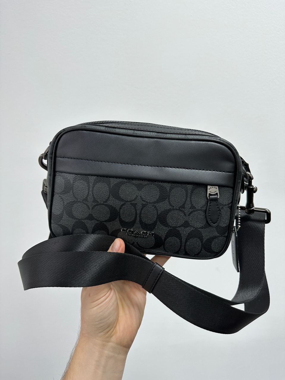 Coach Academy Crossbody Signature Canvas Blue - 8