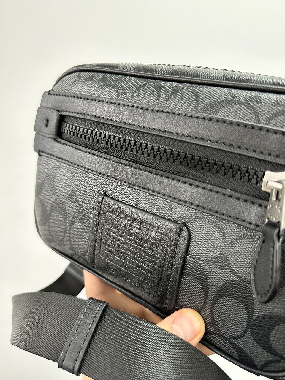 Coach Academy Crossbody Signature Canvas Blue - 5