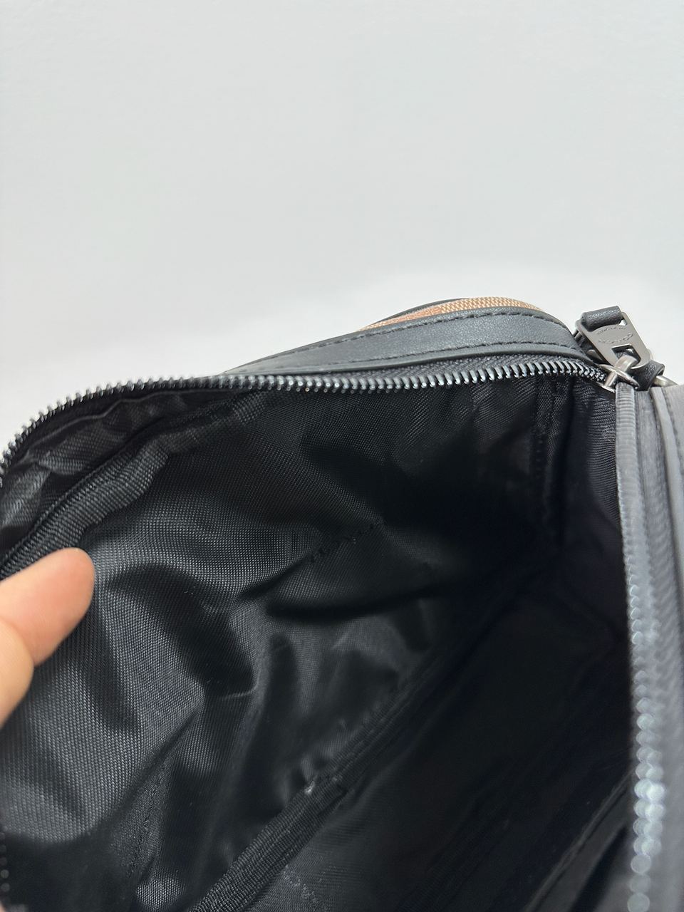 Coach Academy Crossbody Signature Canvas Khaki - 14