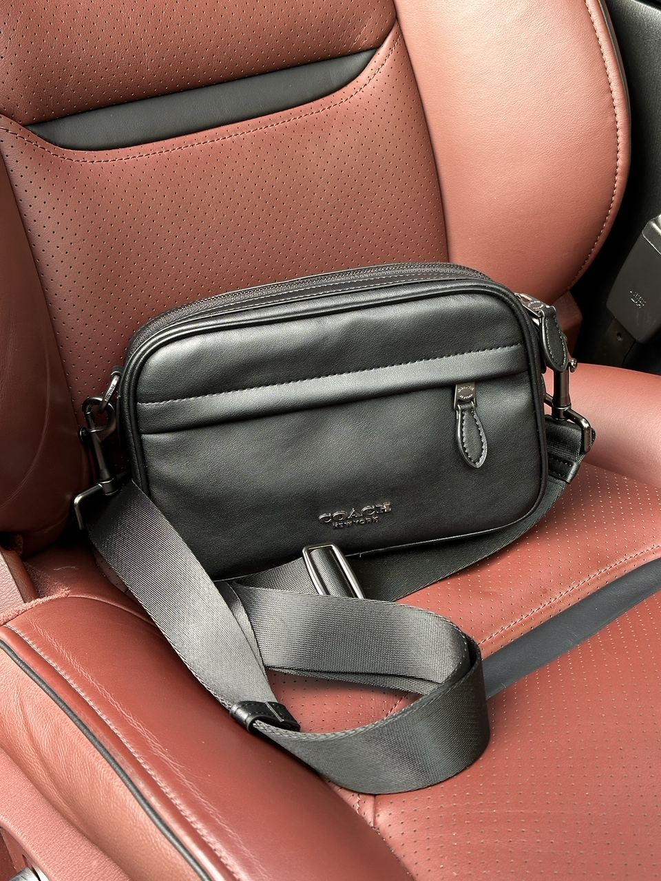 Coach Academy Crossbody Signature Canvas Total Black - 3