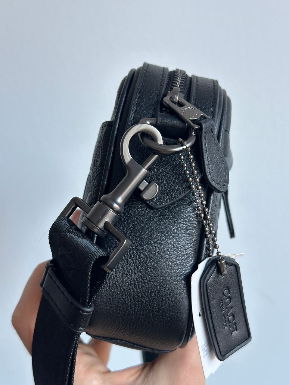 Coach Academy Crossbody Signature Leather Black - 13