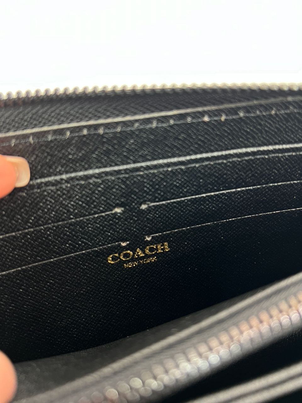 Coach Accordion Wallet In Signature Beige - 16