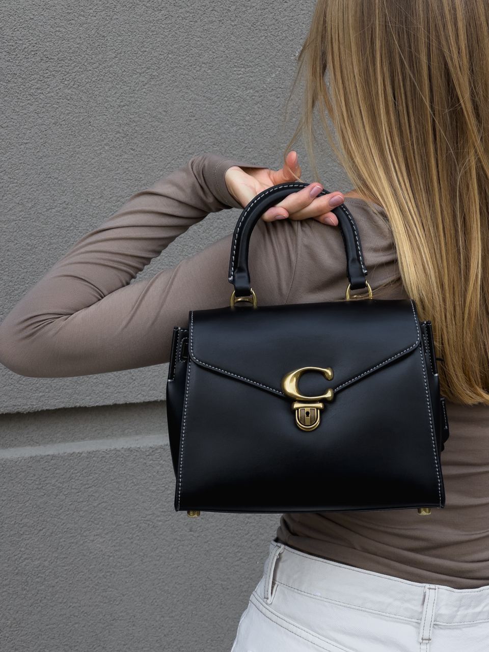 Coach Bandit Top Handle Bag 20 in Smooth Leather - 11