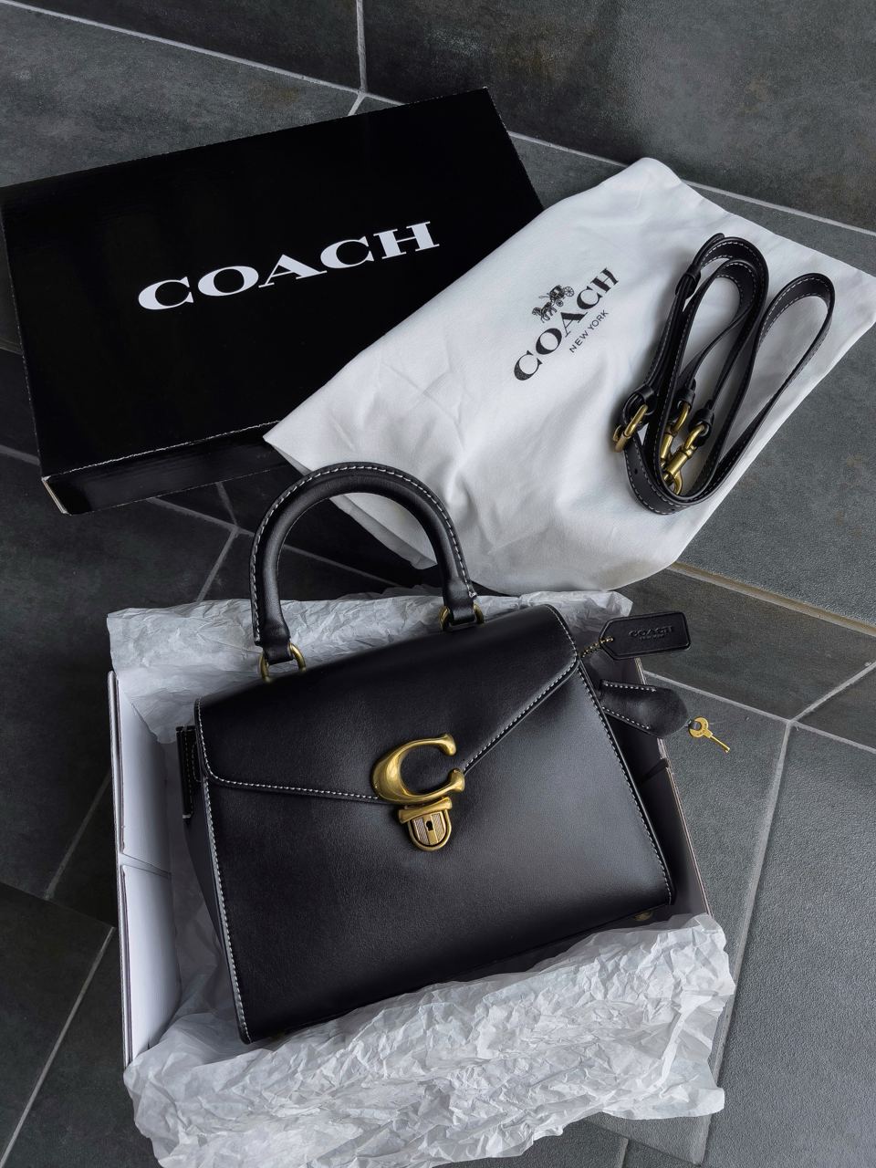 Coach Bandit Top Handle Bag 20 in Smooth Leather - 2