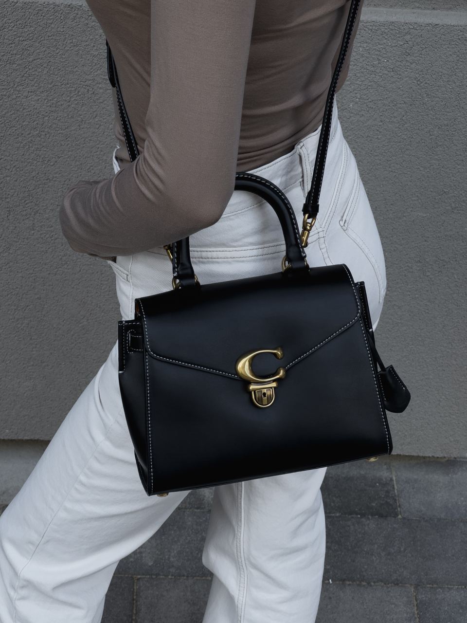 Coach Bandit Top Handle Bag 20 in Smooth Leather - 3