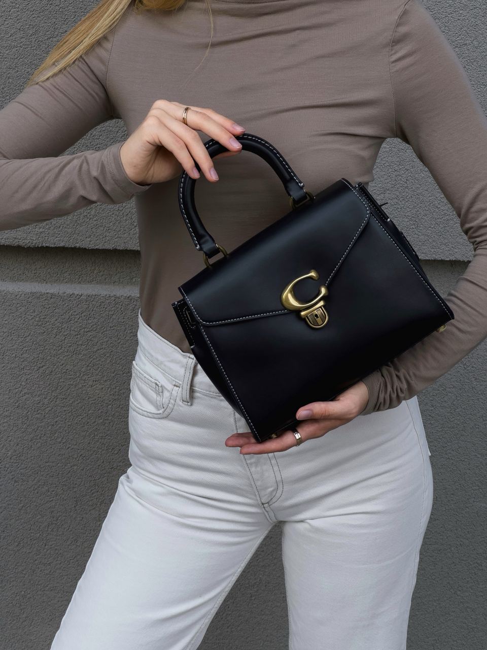 Coach Bandit Top Handle Bag 20 in Smooth Leather - 8