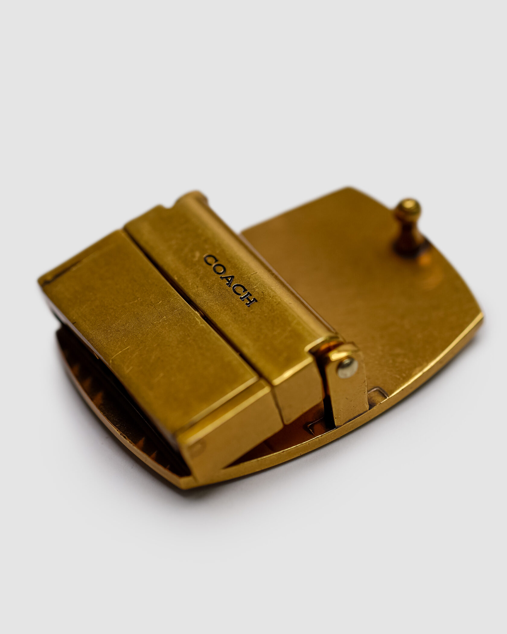 Coach Belt Kit Beige Canvas/Gold Fittings - 9