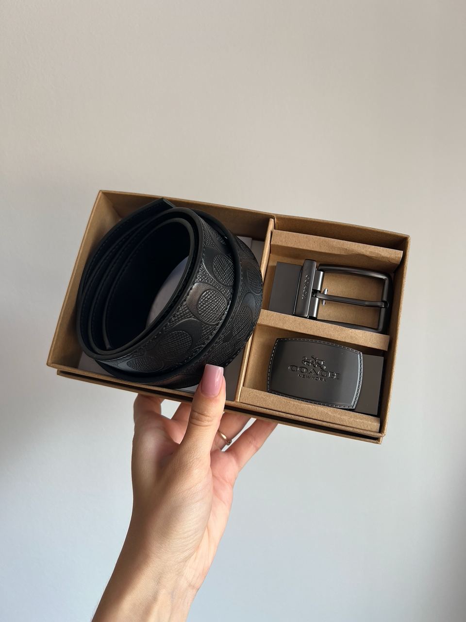 Coach Belt Kit Black Leather/Black Fittings - 7