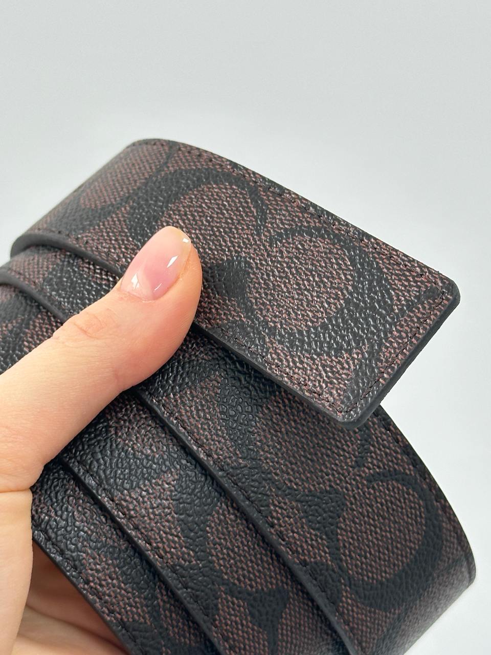 Coach Belt Kit Brown Canvas/Gold Fittings - 11