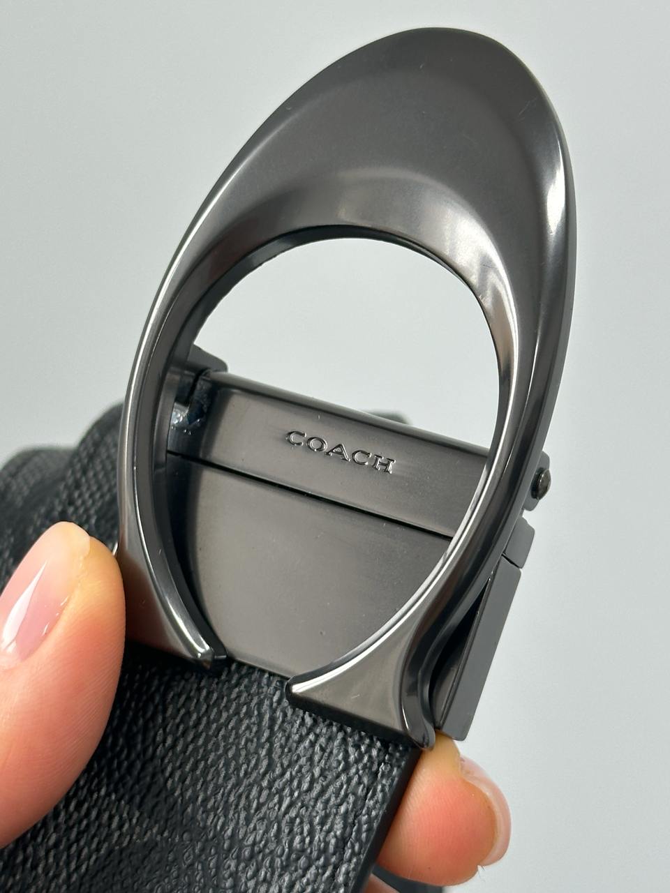 Coach Belt Kit Grey Canvas/Canvas Fittings - 13