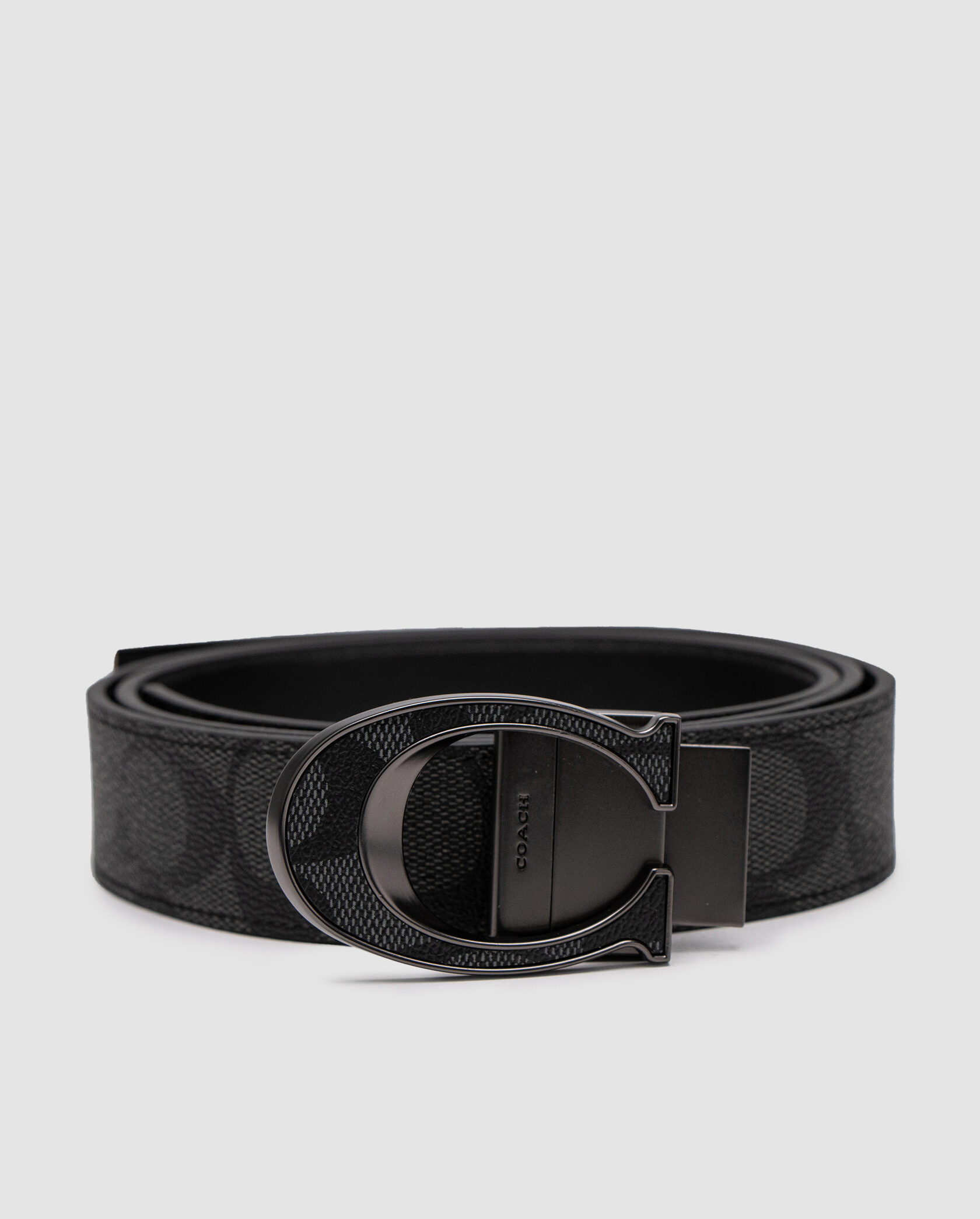 Coach Belt Kit Grey Canvas/Canvas Fittings - 2