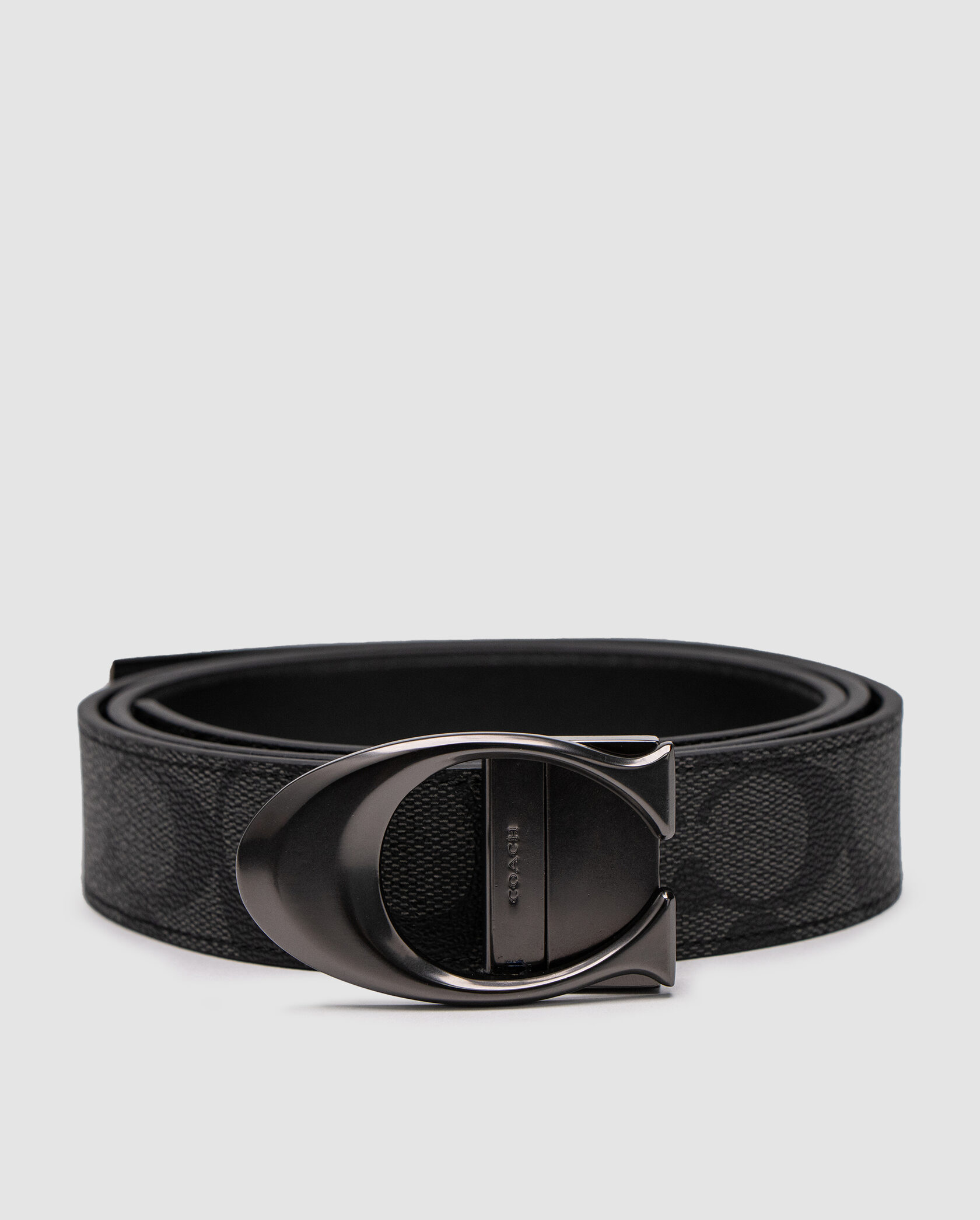 Coach Belt Kit Grey Canvas/Canvas Fittings - 3