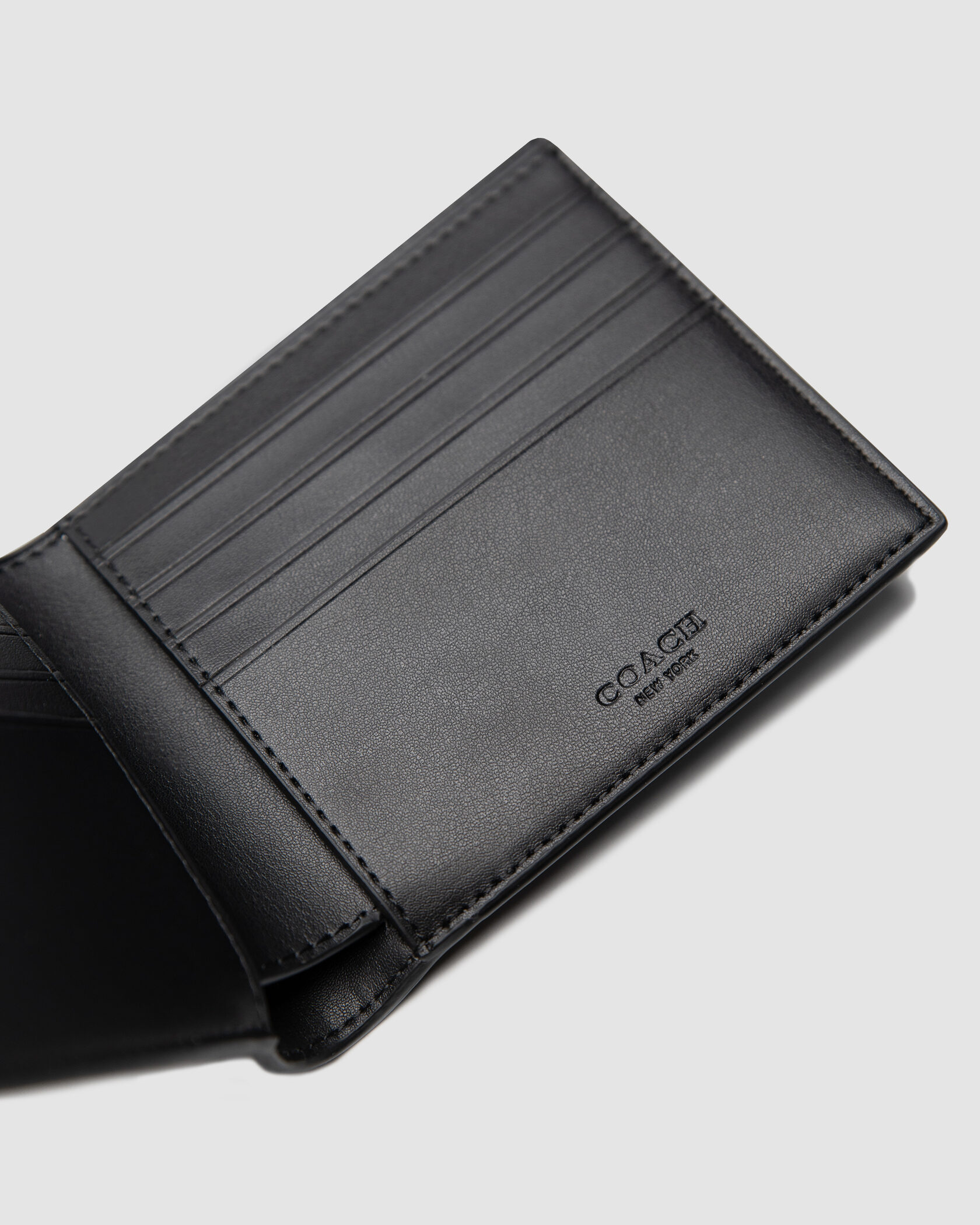 Coach Boxed 3 In 1 Wallet Gift Set In Signature Canvas Black Logo - 10