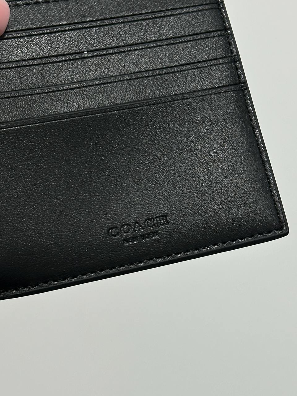 Coach Boxed 3 In 1 Wallet Gift Set In Signature Canvas Black Logo - 11