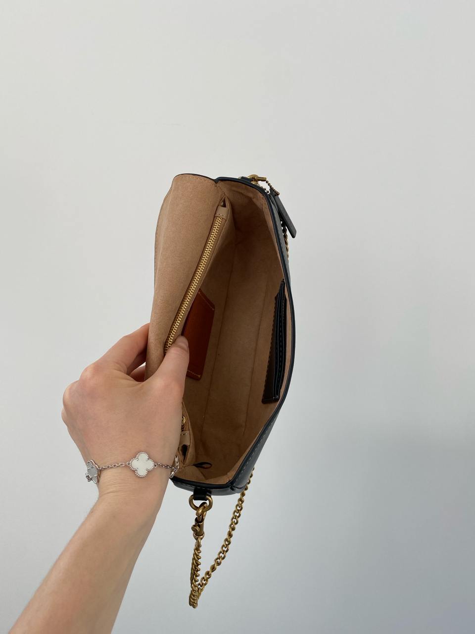 Coach Brook Flap Chain Bag Black\Gold - 14