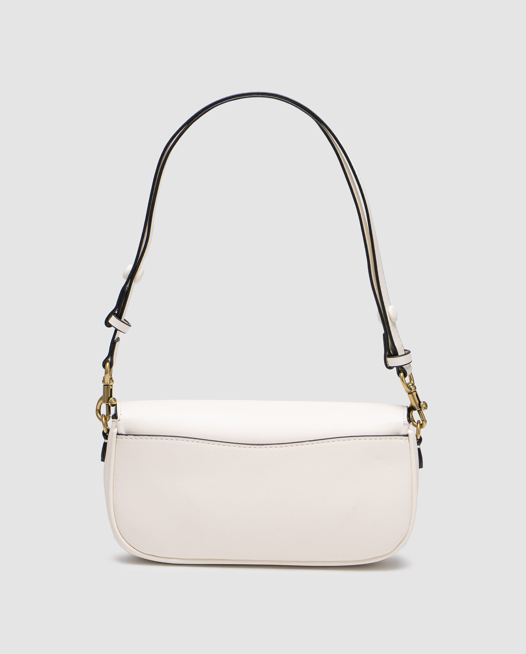 Coach Brook Flap Chain White\Gold - 3