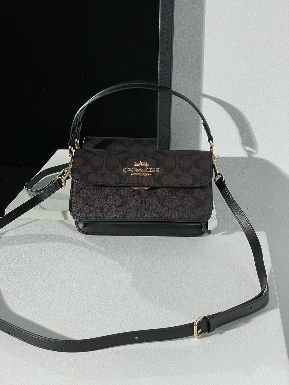 Coach Brynn Flap Crossbody In Signature Canvas Brown - 3