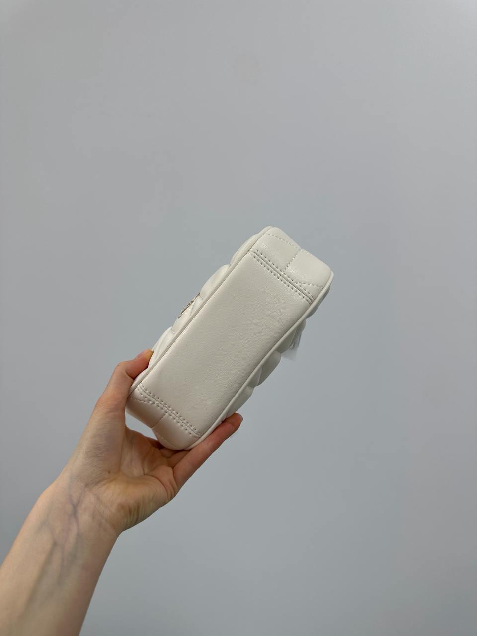 Coach Carmen Mini Crossbody Bag With Quilting White/Gold - 9