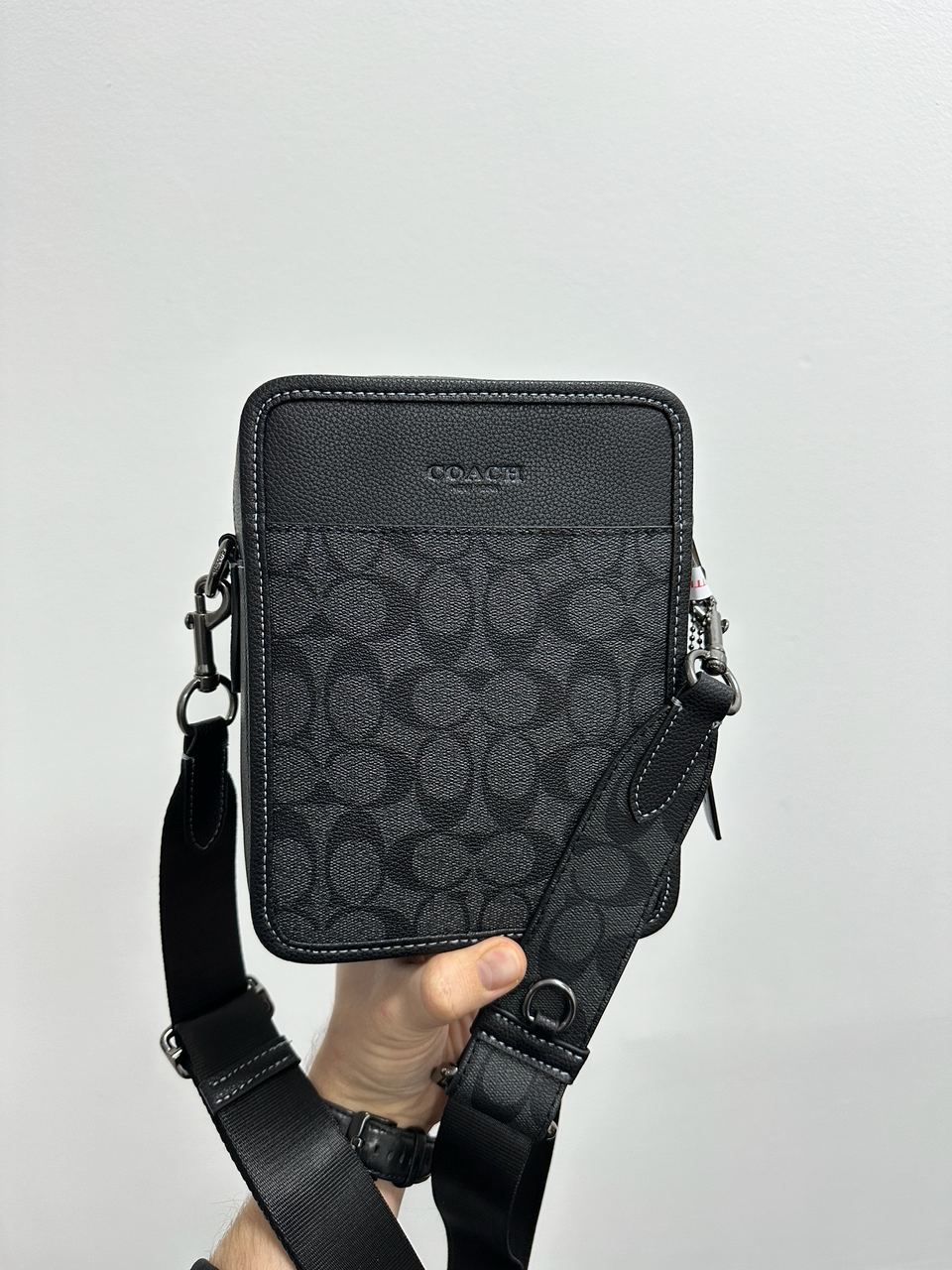 Coach Charter Crossbody 24 In Signature Canvas Grey - 10