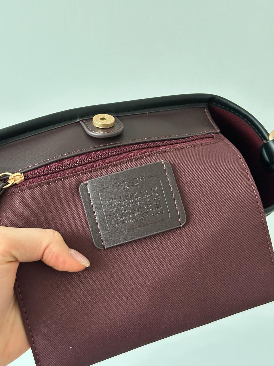 Coach City Bucket Bag In Signature Canvas Brown Black - 14