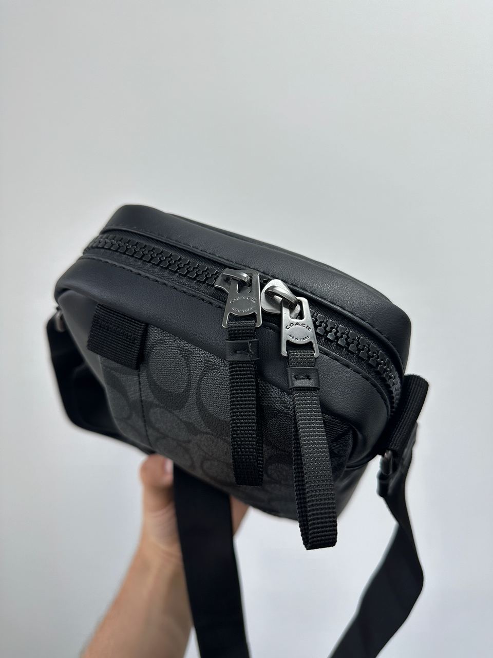 Coach Crossbody in Signature Canvas Grey - 10