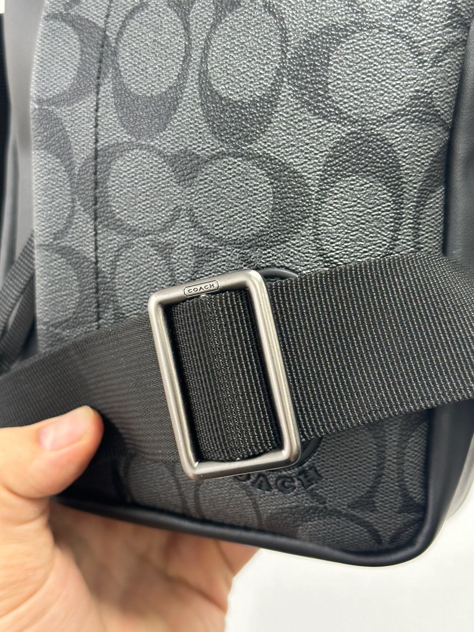 Coach Crossbody in Signature Canvas Grey - 12