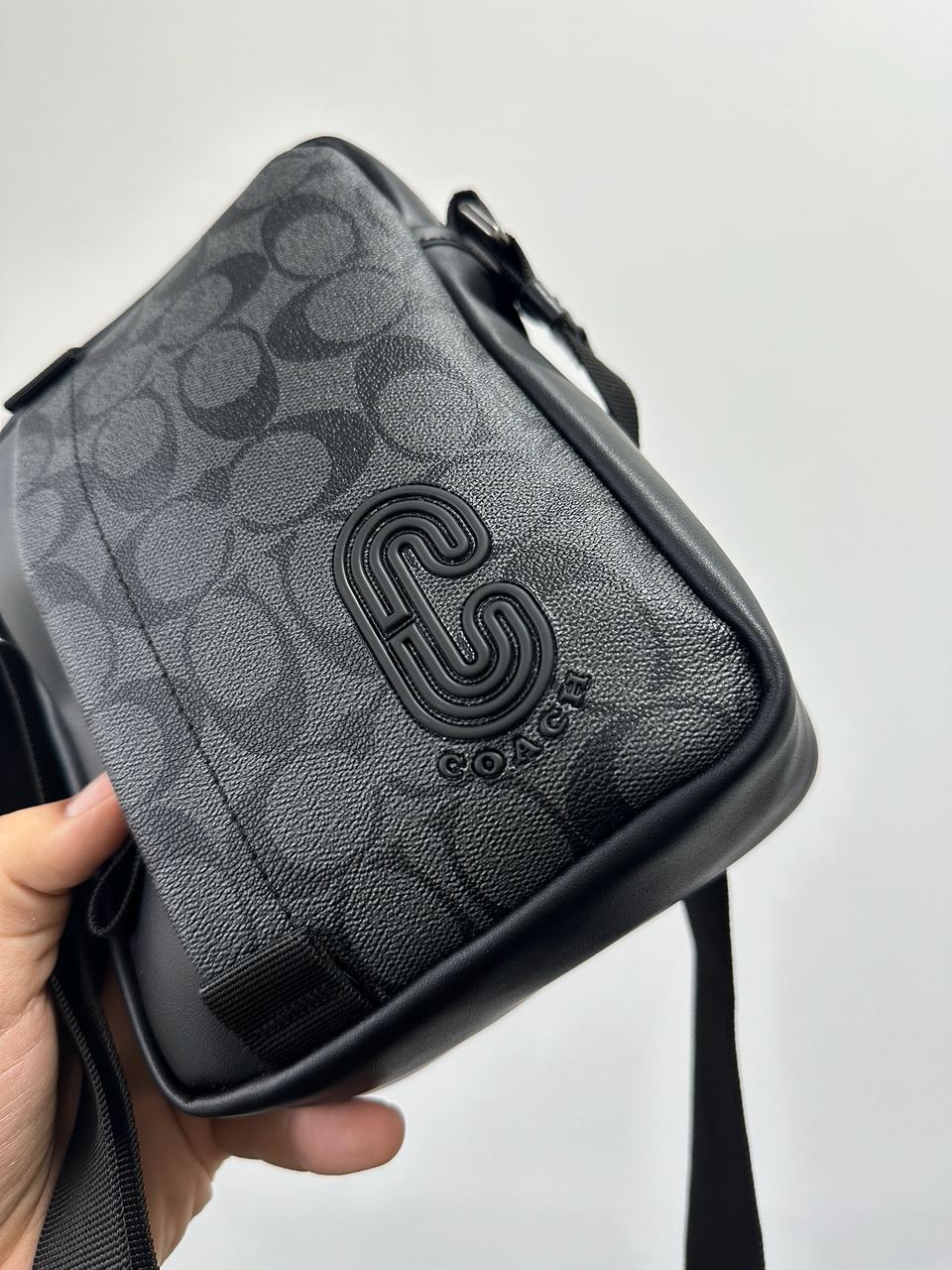 Coach Crossbody in Signature Canvas Grey - 8