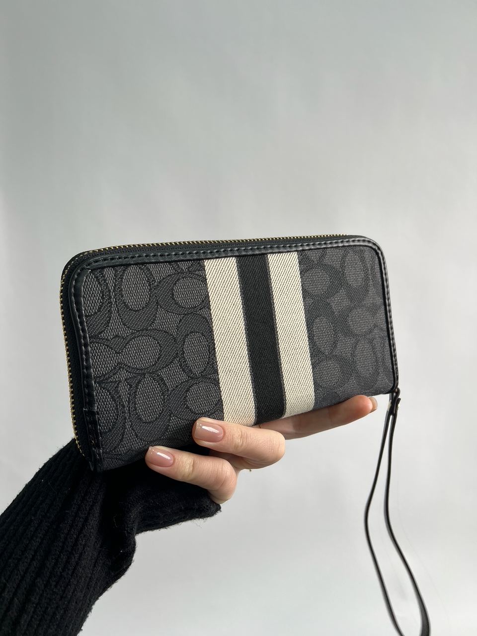 Coach Dempsey Large Wallet In Signature Jacquard Black - 10