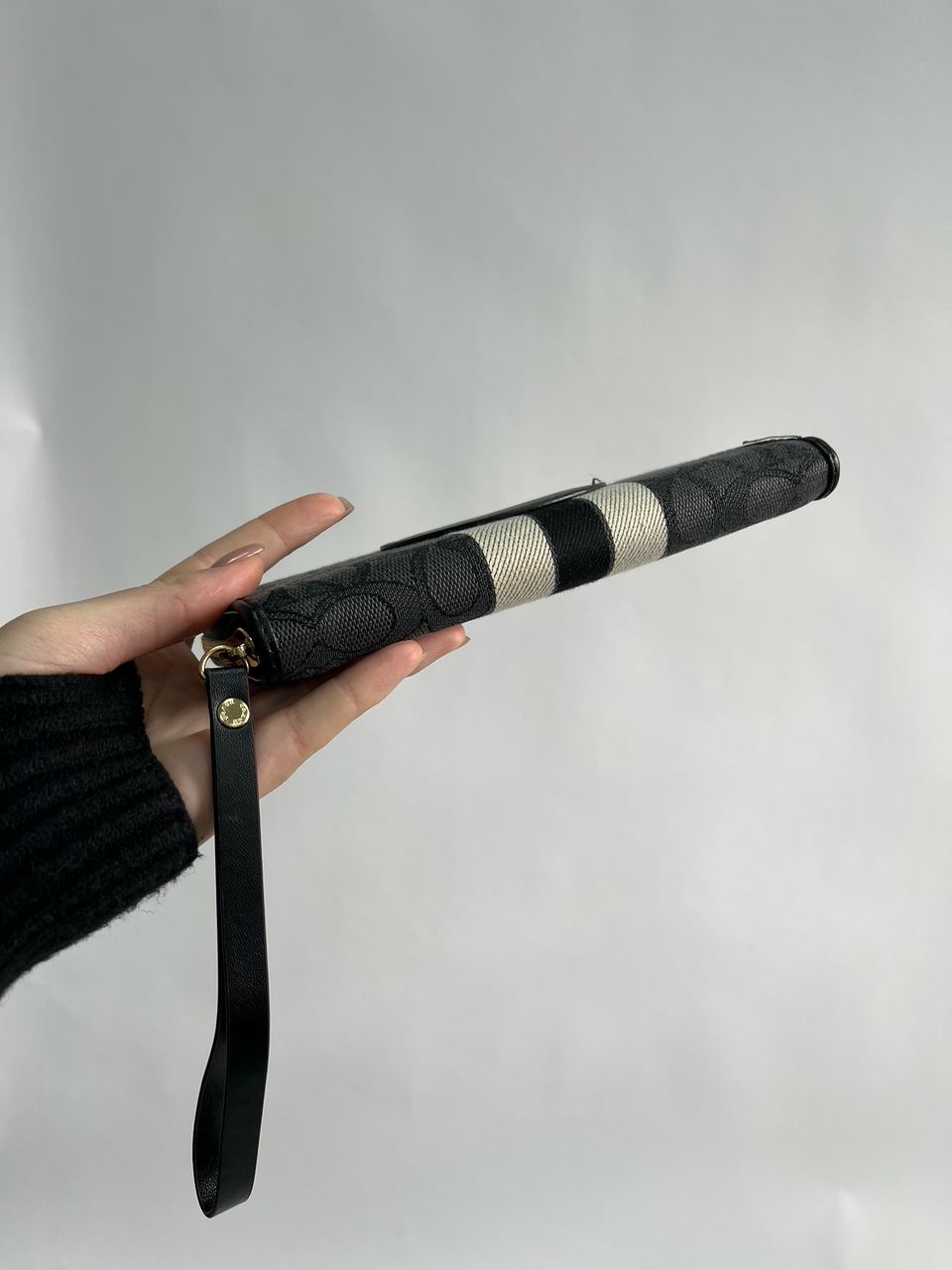 Coach Dempsey Large Wallet In Signature Jacquard Black - 13