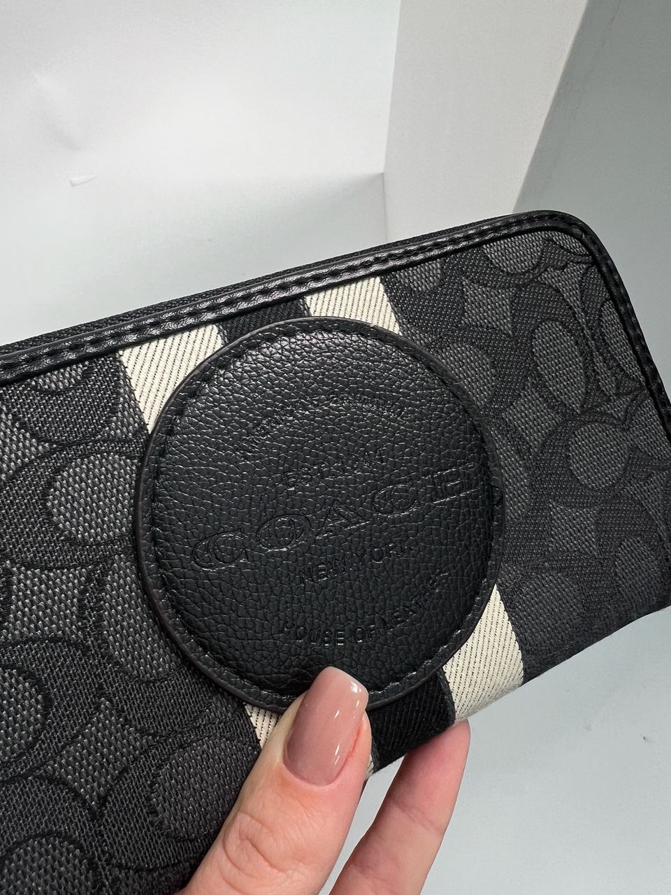 Coach Dempsey Large Wallet In Signature Jacquard Black - 8