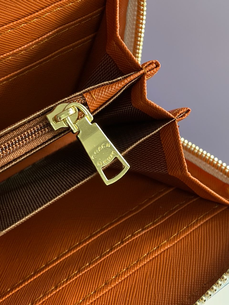 Coach Dempsey Large Wallet In Signature Jacquard Blue - 16