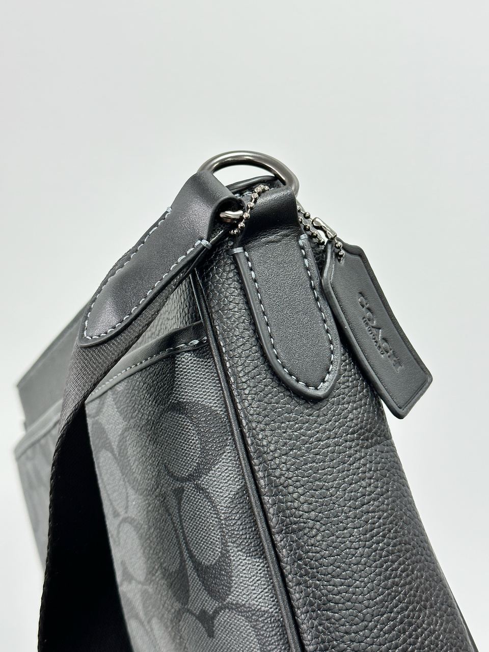 Coach District Crossbody In Signature Canvas - Gunmetal/Charcoa - 13