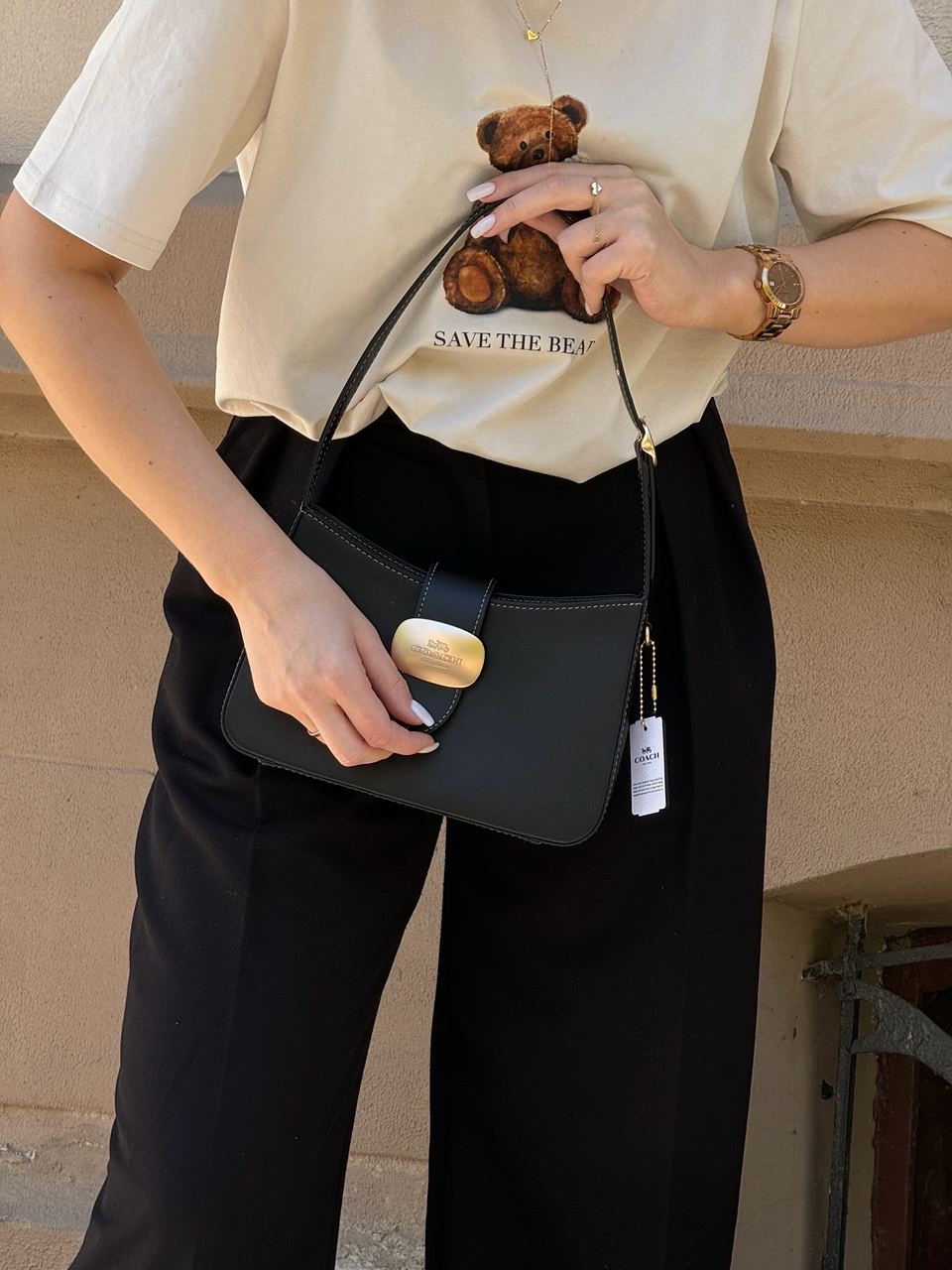 Coach Eliza Shoulder Bag In Black - 4